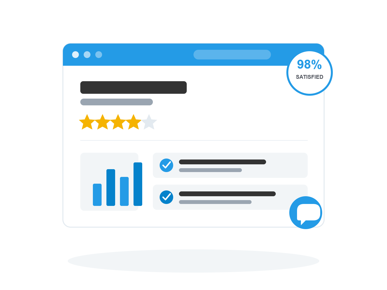 Feedback dashboard illustration